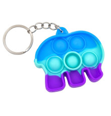 Детский антистресс-брелок Pop It мини Слоник AA3641-4 силикон, 5,5х4,3х1 см