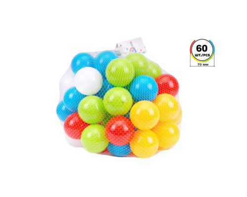 Набір кульок для сухих басейнів ТехноК 4333TXK, 80 мм 60 шт.