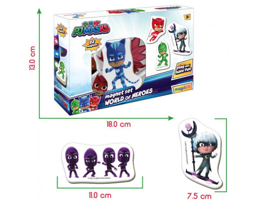 Набір магнітів "Герої в масках. Світ героїв" Magdum МЕ 5031-31