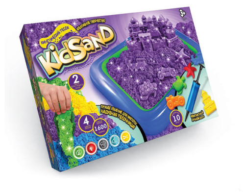 Комплект креативної творчості Кінетичний пісок KidSand KS-02-01U, 1600г