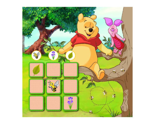 Судоку для дітей "Вивчай пори року з Вінні Пухом" 1191013 з наклейками