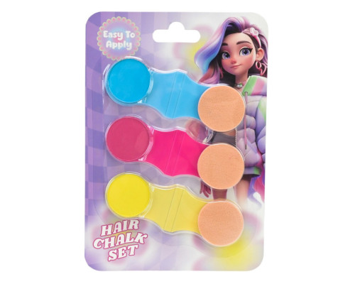 Детская косметика "Мел для волос" UKR2411, 3 цвета