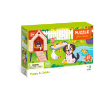 Дитячий пазл "Песик і курчата" 300681, 30 елементів