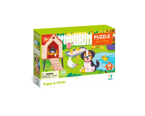 Дитячий пазл "Песик і курчата" 300681, 30 елементів