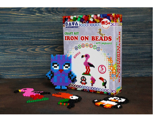 Магніти з термомозаїки "Птахи" (TM-005) набір для творчості