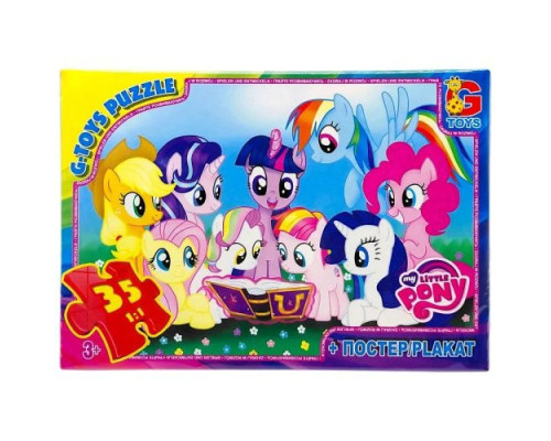 Дитячий пазл "My little PONY" MLP033 постер, 35 елементів