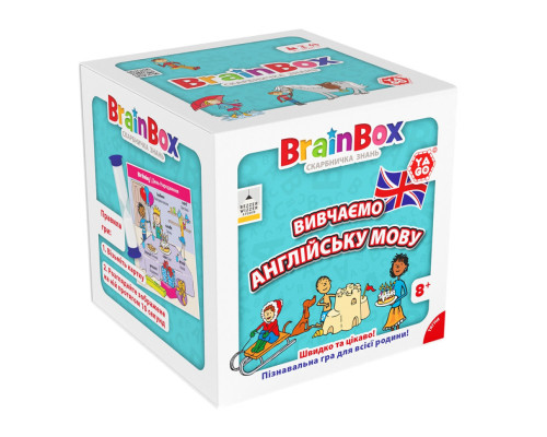 Карточная игра Brainbox "Изучаем английский язык" Yago BZZBRLLE01UA 55 карточек