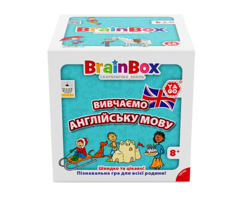 Карточная игра Brainbox "Изучаем английский язык" Yago BZZBRLLE01UA 55 карточек