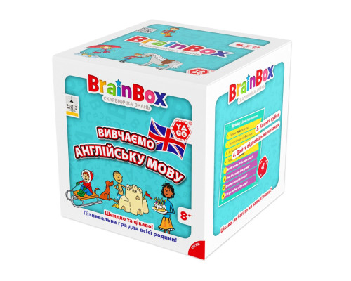 Карточная игра Brainbox "Изучаем английский язык" Yago BZZBRLLE01UA 55 карточек