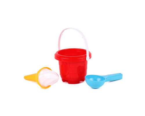 Дитячий набір для гри з піском ТехноК 7068TXK, 3 кольори Червоний