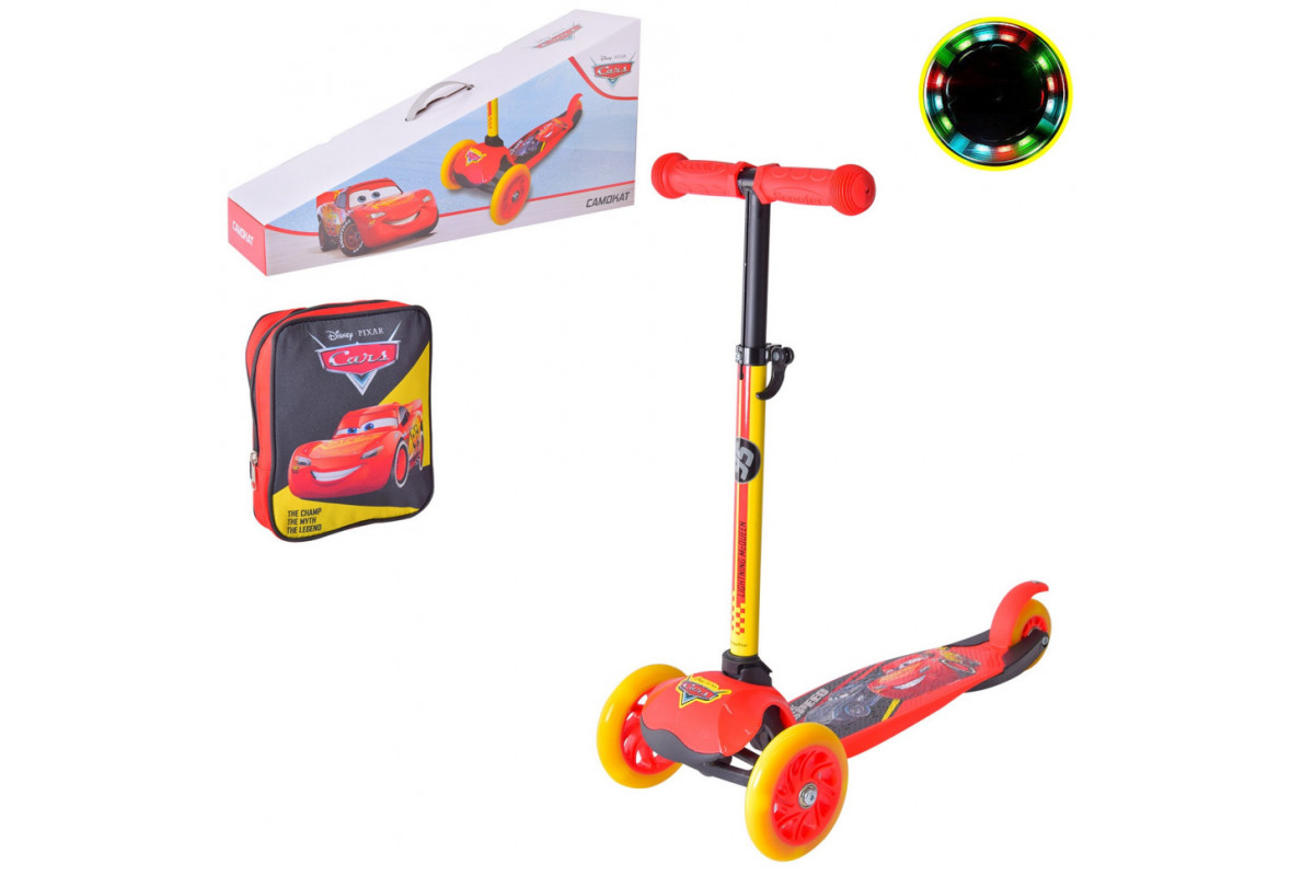 Дитячий самокат "Cars" Bambi LS2114 з рюкзачком 17х20 см
