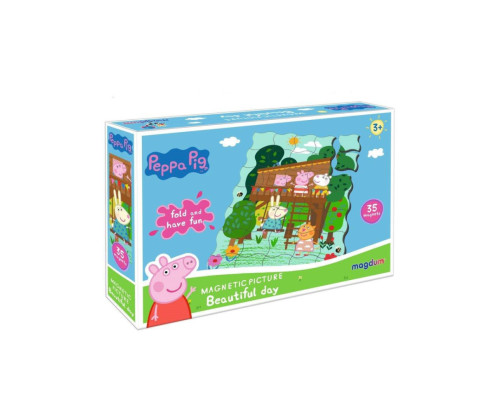 Магнитный пазл Свинка Пеппа "Великолепный день" Magdum МЕ 5031-07