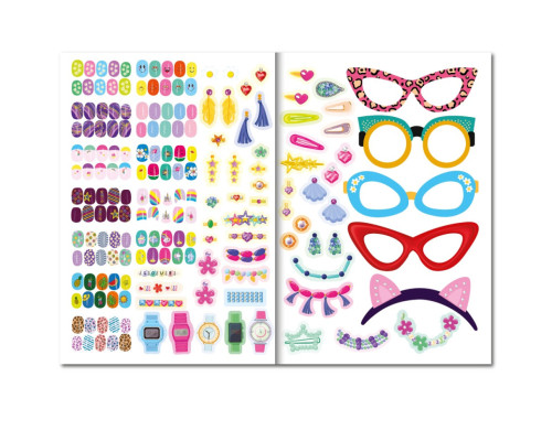 Дитяча книжка з наліпками студія краси "Nail art accesories" РМ-76-04