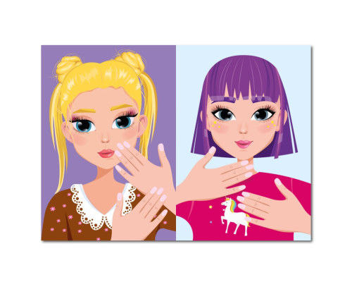 Дитяча книжка з наліпками студія краси "Nail art accesories" РМ-76-04