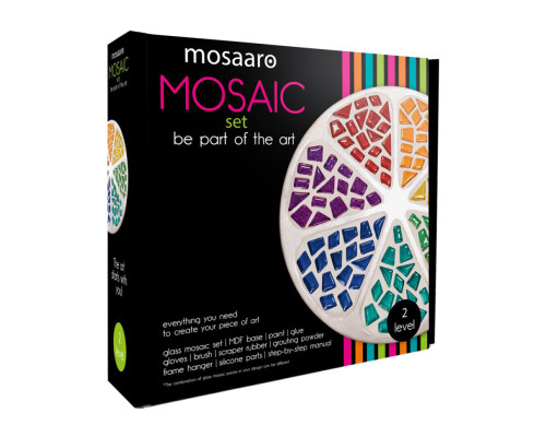 Набор для творчества стеклянная мозаика "Цветок" MA2034, 2 уровень