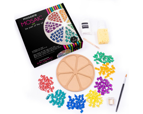 Набор для творчества стеклянная мозаика "Цветок" MA2034, 2 уровень