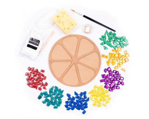 Набор для творчества стеклянная мозаика "Цветок" MA2034, 2 уровень