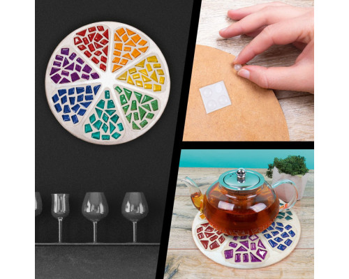 Набор для творчества стеклянная мозаика "Цветок" MA2034, 2 уровень