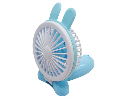 Вентилятор ручной портативный "Зайчик" VNTR-002-3  Синий