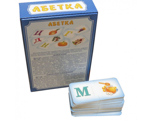 Детская настольная игра "Азбука" 0529, 33 пары карточек