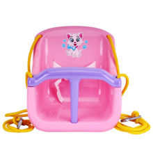 Дитяча гойдалка 8102TXK(Pink) пластик, до 20 кг, мотузка 2,5 м