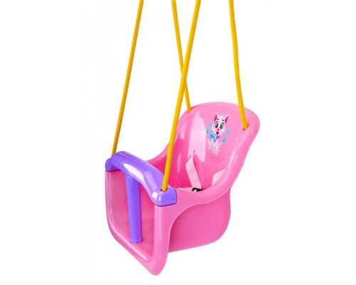 Дитяча гойдалка 8102TXK(Pink) пластик, до 20 кг, мотузка 2,5 м