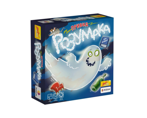 Настільна гра "Привид Розумака" R005UA 60 карток, 5 предметів