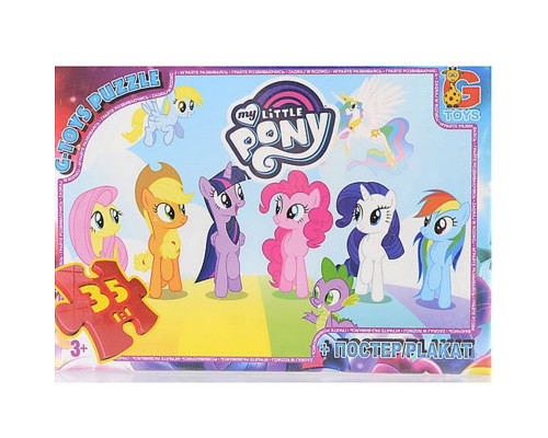 Дитячий пазл "My little PONY" MLP013 постер 35 елементів