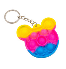 Детский антистресс-брелок Pop It мини Микки Маус AA3641-3 силикон, 6х5,8х1 см