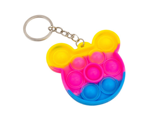 Детский антистресс-брелок Pop It мини Микки Маус AA3641-3 силикон, 6х5,8х1 см