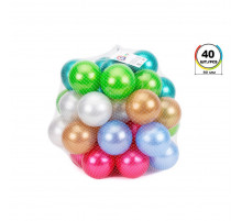 Набор шариков для сухих бассейнов ТехноК 7303TXK, 80 мм 40 шт в сетке