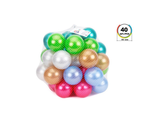 Набір кульок для сухих басейнів ТехноК 7303TXK, 80 мм 40 шт.