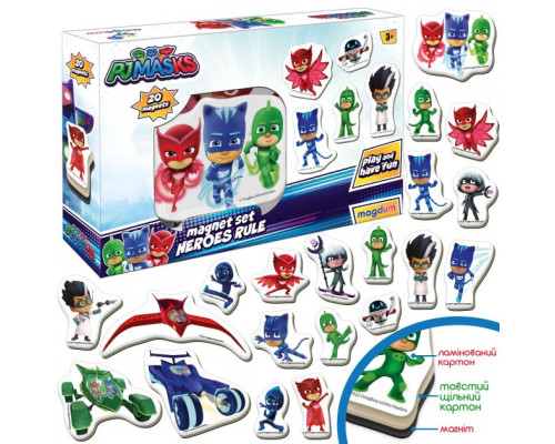 Набір магнітів "Герої в масках. Правила героїв" Magdum МЕ 5031-32