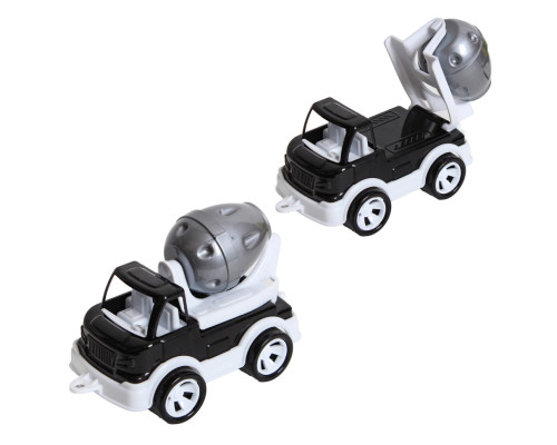 Детская бетономешалка "Mini Matik" 002/3BMS(Black) вращающийся барабан, 13,5 см