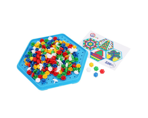 Мозаїка "Кольоровий світ" (220 елементів) Технок 2070TXK, 220 фішок