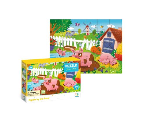 Дитячий пазл "Поросята біля ставка" 300682, 30 елементів