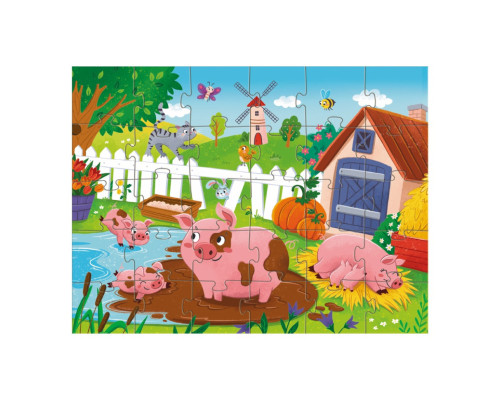 Дитячий пазл "Поросята біля ставка" 300682, 30 елементів