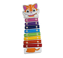 Детская игрушка Ксилофон MD0712 деревянный Котик