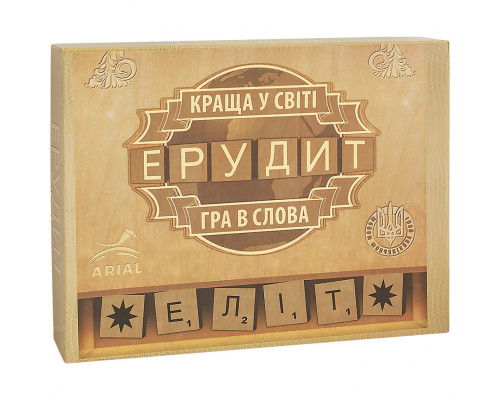 Настільна гра Ерудит-Еліт Arial 910220, укр. мовою