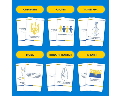 Карткова гра "Шевченко питає" orner-1909, 180 карток з запитаннями