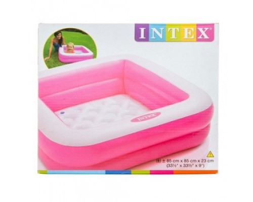 Дитячий басейн Intex  85х85х23 см Рожевий