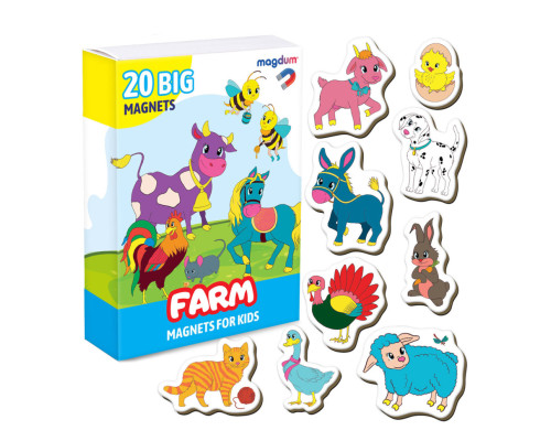Набір магнітів "Farm" Magdum ML4031-32 EN