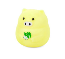 Дитяча іграшка-антистрес "Свинка" MS 3950(Yellow) з борошном, 8 см
