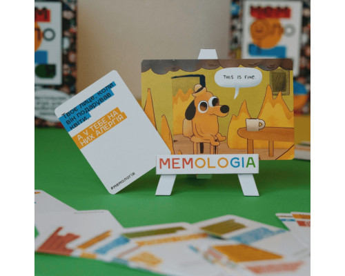 Игра настольная Мемология MemoGames 0001MG с мольбертом подставкой