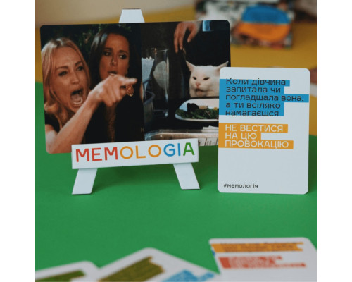 Игра настольная Мемология MemoGames 0001MG с мольбертом подставкой