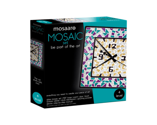 Набор для творчества стеклянная мозаика "Часы" MA4002, 4 уровень
