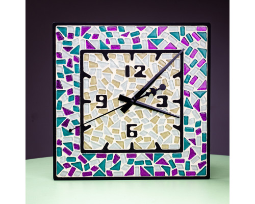 Набор для творчества стеклянная мозаика "Часы" MA4002, 4 уровень