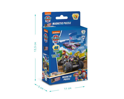 Детский магнитный пазл "Колеса" 200650, 40 элементов