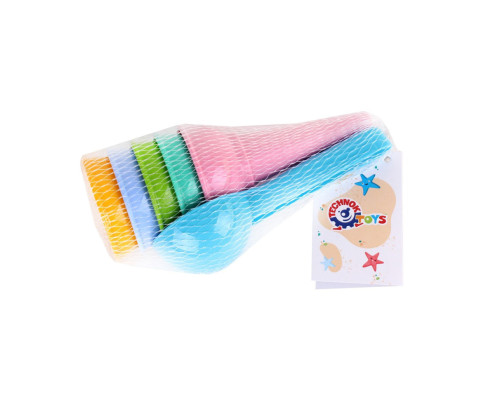 Дитячий набір для гри з піском 6221TXK 5 формочек 1 ложечка