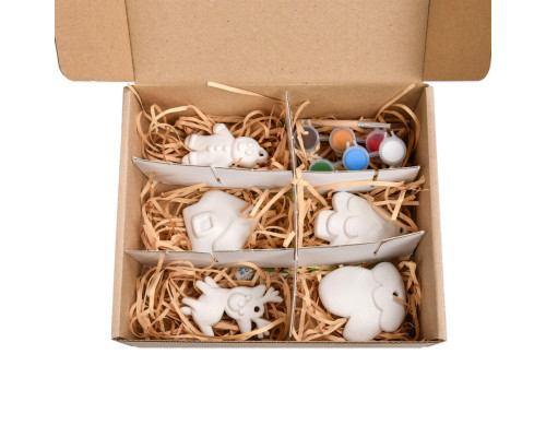 Набор для творчества Гипсовая раскраска "Раскрась праздник" 30981